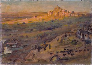 Toledo Spanien, Nachmittagssonne von Anna Richards Brewster