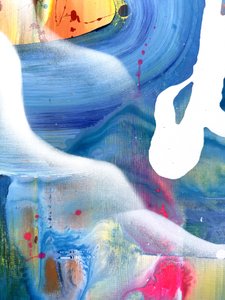 Lebendige abstrakte Figur