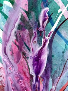 Lebendiger abstrakter Fluss