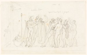 Das Bogenschießen, aus der Aeneis, Buch V von Anne-Louis Girodet de Roucy-Trioson