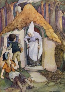 Hänsel und Gretel (Farblithografie) von Anne (after) Anderson