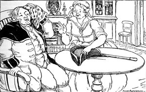 Mr. Bumble wischte sich den Schweiß von der Stirn, den sein Spaziergang verursacht hatte, 1937 von Anne Anderson
