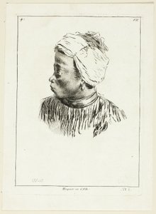 Kopf eines Schwarzen (Profil)
