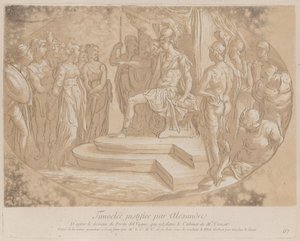 Alexander der Große befreit Timoclea, ca. 1729-40 von Anne Claude Philippe de