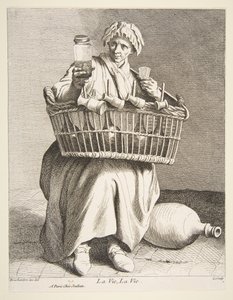 Branntweinverkäufer, 1737 von Anne Claude Philippe de Caylus