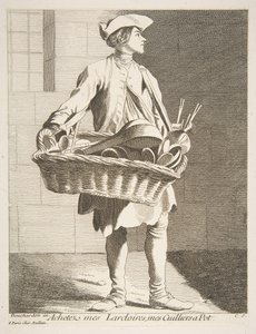 Kochgeschirr-Händler, 1746 von Anne Claude Philippe de Caylus