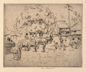 Geschäftsviertel von Boquehomo von Anne Goldthwaite