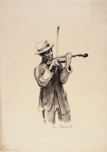 Straßenmusikant von Anne Goldthwaite