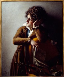 Porträt des jungen Romainville Trioson, Sohn von Dr. Benoit Francois Trioson. Gemälde von Anne Louis Girodet de Roucy-Trioson