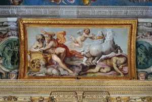 Aurora entführt Cephalus, Detail des Gewölbes der Galerie, 1597-1604 (Detail)