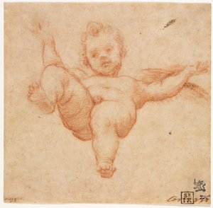 Fliegender Amor, ca. 1602 von Annibale Carracci