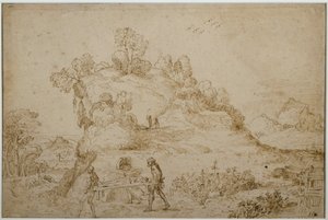 Landschaft und Figuren