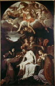 Pietà mit St. Klara, St. Franziskus, St. Maria Magdalena und St. Johannes