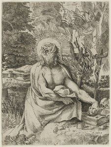 Heiliger Hieronymus in der Wildnis, ca. 1591