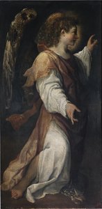 Der Engel der Verkündigung (Detail) von Annibale Carracci