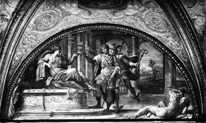 Odysseus und Circe, Lunette aus der 
