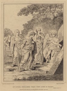Ein Engel verkündet, dass der Herr auferstanden ist, Matthäus von Annibale after Carracci