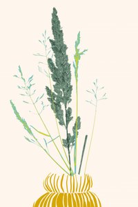 Botanische Vase Stillleben