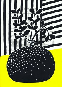 Grafische Pflanze Polka Dots von Annick