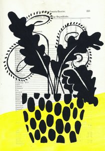 Moderne Polka Dot Pflanze von Annick