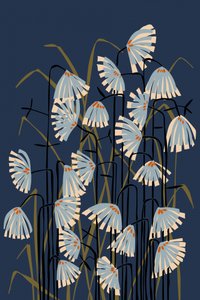 Stilisierte Marineblüten