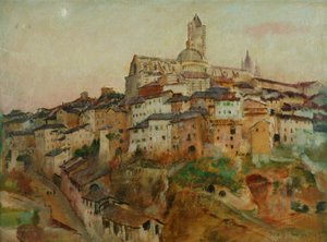 Die Stadt Siena von Annie Louisa Swynnerton