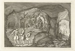Ankunft von Daniël Raap in der Hölle, 1754 von Anonymous
