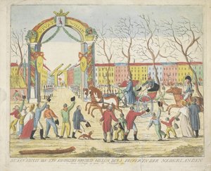 Ankunft des Prinzen von Oranien in Den Haag, 1813 von Anonymous