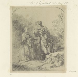 Abraham und Isaak von Anonymous