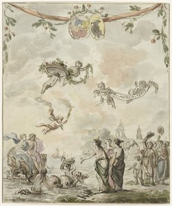 Allegorie auf den Besuch des Prinzen und der Prinzessin in Amsterdam, 1768