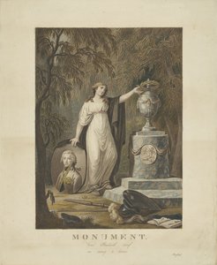 Allegorisches Grabdenkmal für Friedrich, Prinz von Oranien-Nassau, 1799 von Anonymous