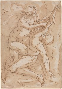 Apollo häutet Marsyas (recto)