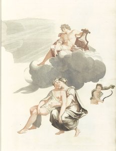Apollo auf den Wolken und Jupiter mit Callisto