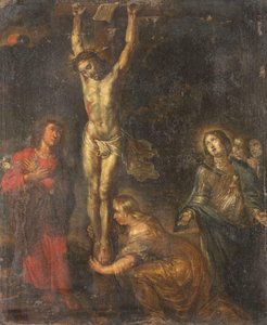 Christus am Kreuz, mit der Mutter der Schmerzen und den Heiligen Johannes dem Evangelisten und Maria Magdalena von Anonymous
