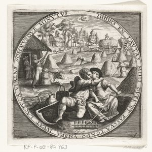 Der Monat Juni, Heumachen, ca. 1600