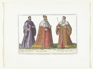 Drei Männer in italienischer Mode, ca. 1580 von Anonymous