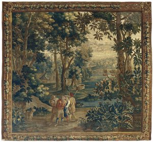 Entenjäger fangen und fesseln einen Wilderer (Das Volksleben nach Teniers)