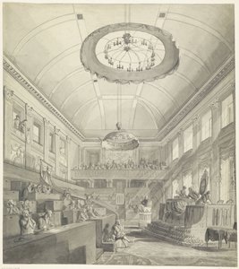 Erste Nationalversammlung in Den Haag, 1796 von Anonymous