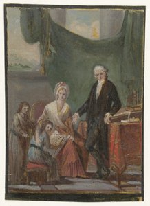 Familiengruppe im Innenraum