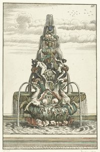 Brunnen in Form einer Pyramide