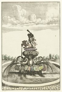 Brunnen mit Herkules und Ladon