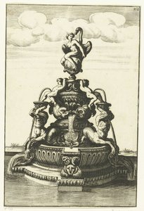 Brunnen mit Leda und dem Schwan. Architectura Curiosa Nova