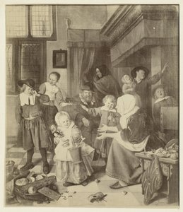 Fotoreproduktion von Das Nikolausfest (Jan Steen)