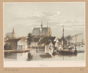Ansicht von Alphen aan den Rijn von Anonymous