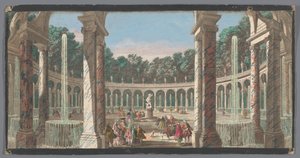 Ansicht der Kolonnade im Garten von Versailles von Anonymous