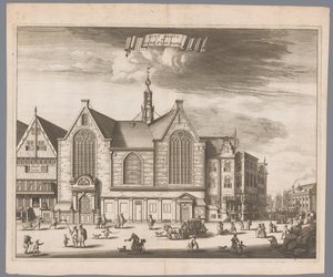 Ansicht der Sint-Olofskapelle (Oudezijds Kapel) in Amsterdam von Anonymous