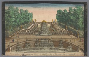 Ansicht der Kaskaden des Gartens des Château de Saint-Cloud von Anonymous