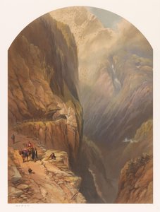 Ansicht des Tête Noire Passes, möglicherweise in der Nähe von Trient in der Schweiz