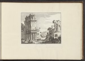 Ansicht der Ruine des Septizoniums in Rom (Serie: Paläste und Monumente in Venedig, Livorno, Neapel und Rom)