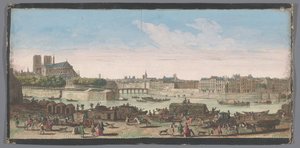 Ansicht der Stadt Paris vom Quai de Miramion